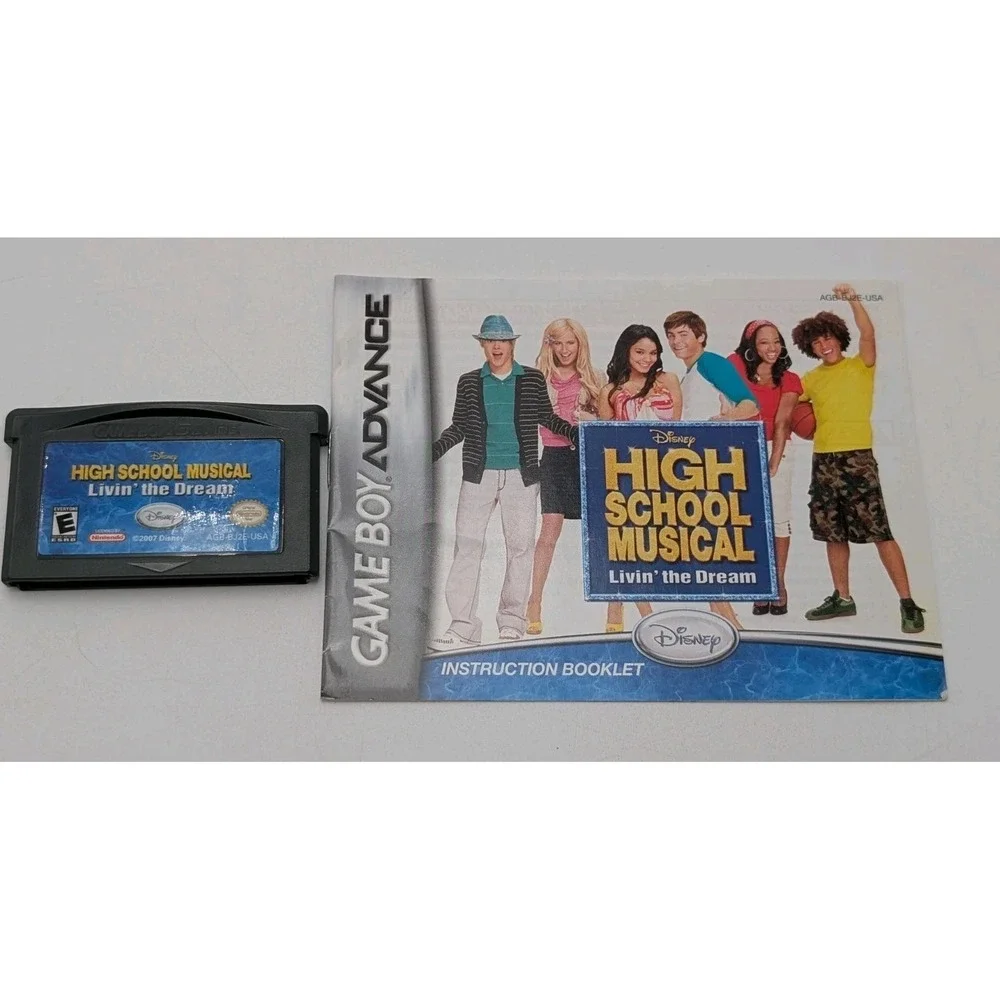 High School Musical Living The Drea GameBoy Advance Disney - GBA W,/ Manual